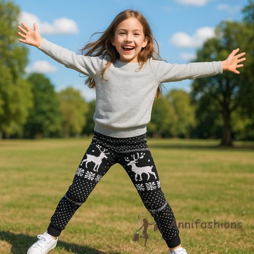 Norvég mintás gyerek leggings